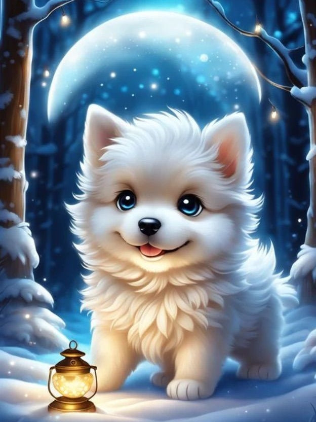 Christmas Dog | Diamond Painting