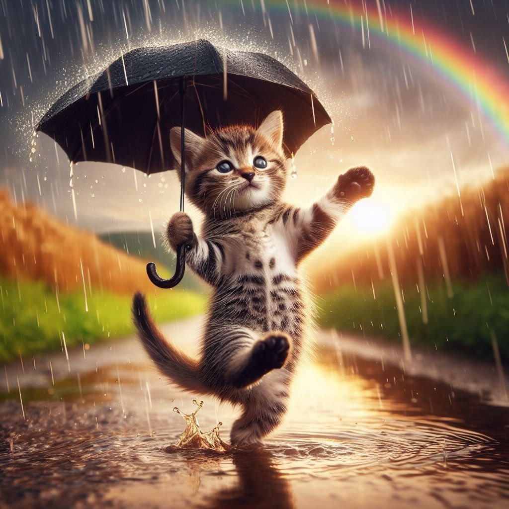 Raining Cat and Dog | Diamond Painting