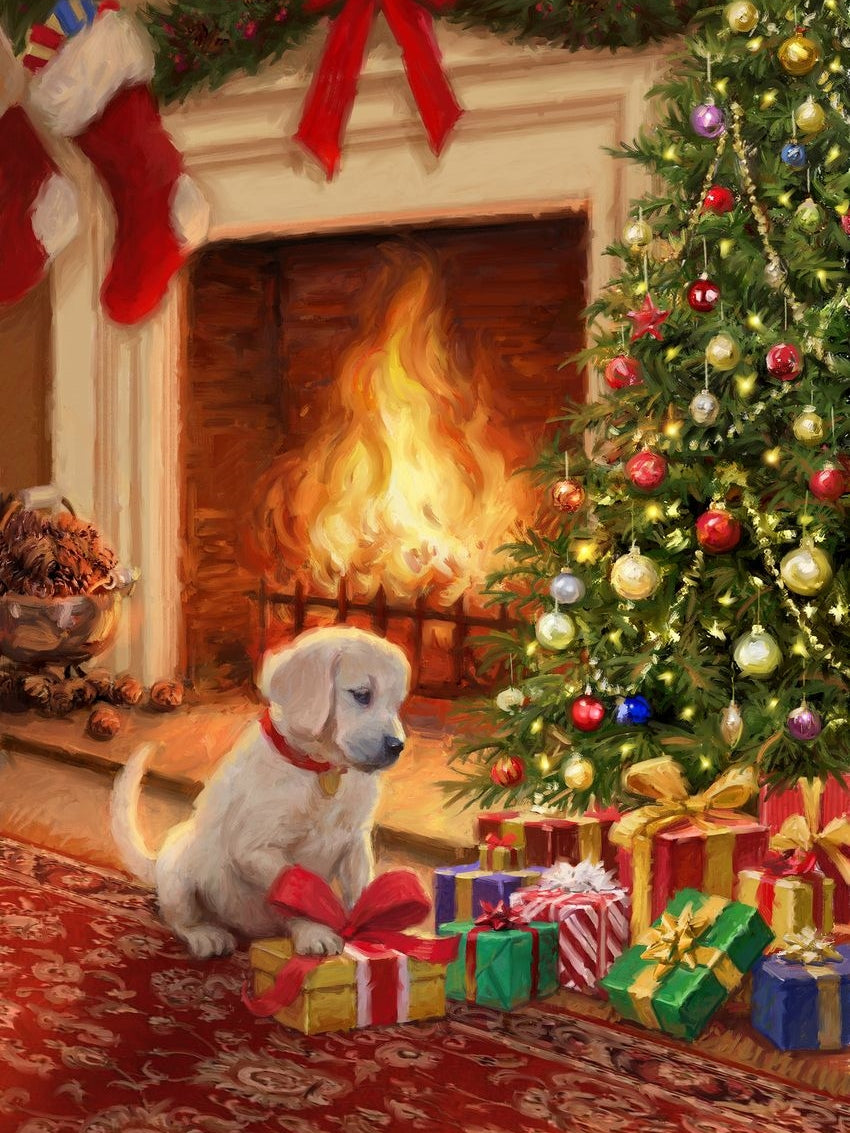 Christmas Dog | Diamond Painting