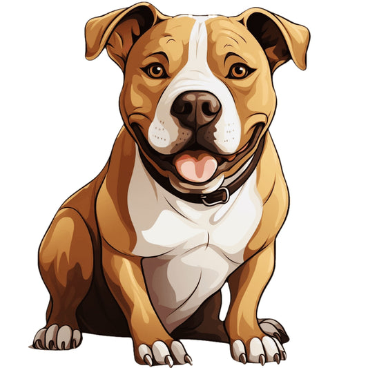 Dog Staffordshire Bull Terrier | Diamond Painting