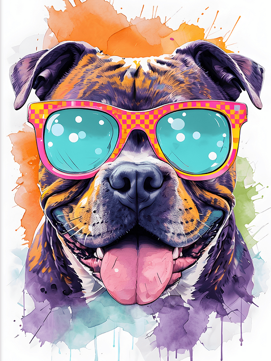 Dog Staffordshire Bull Terrier | Diamond Painting