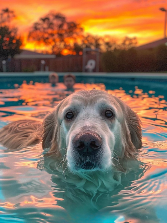 Playing Pool Dog | Diamond Painting