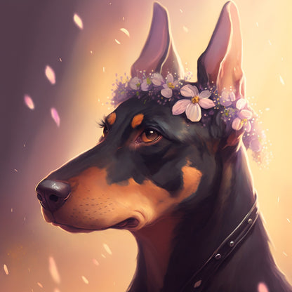 Dog Doberman | Diamond Painting