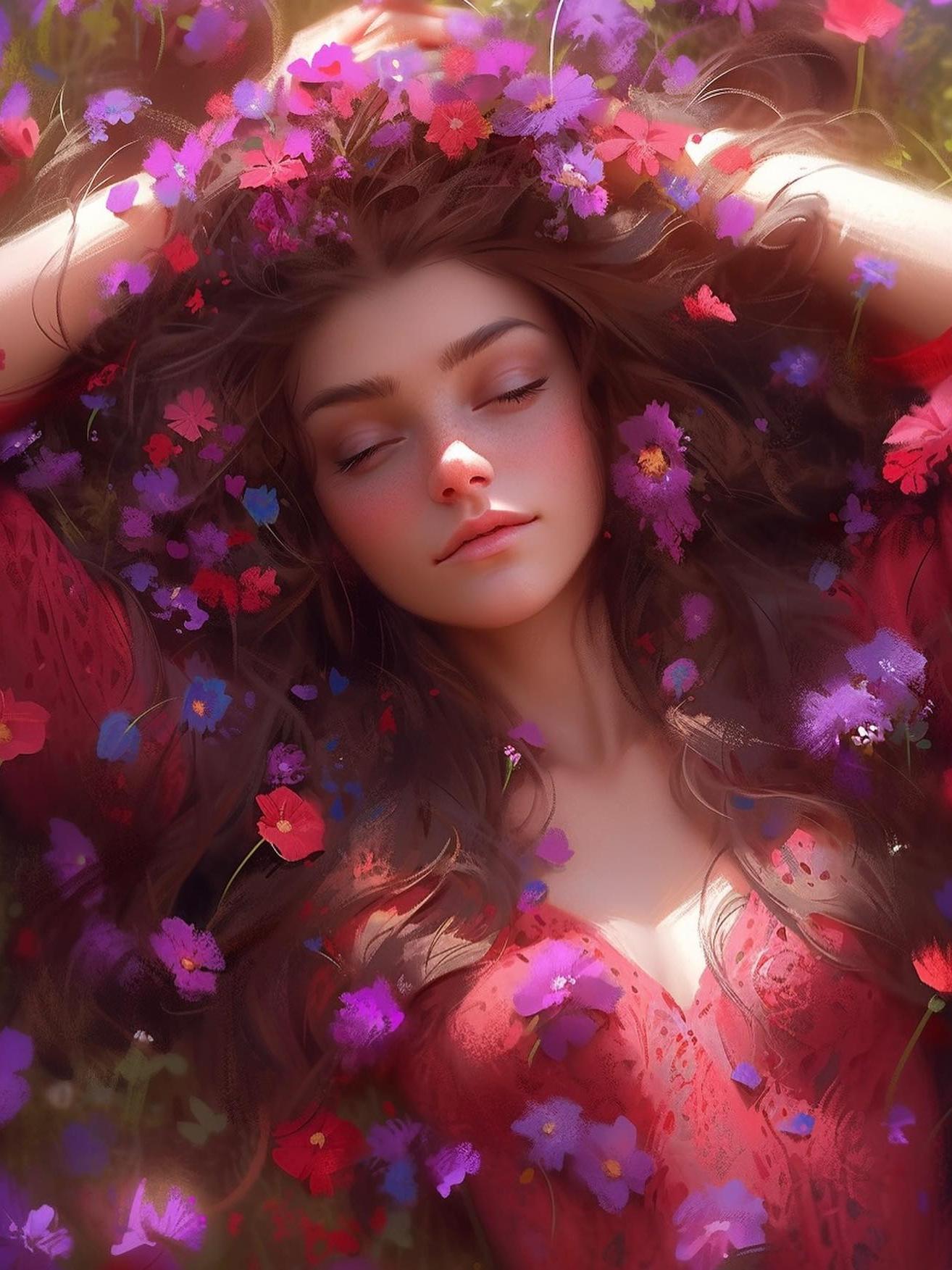 Beautiful Girl | Diamond Painting
