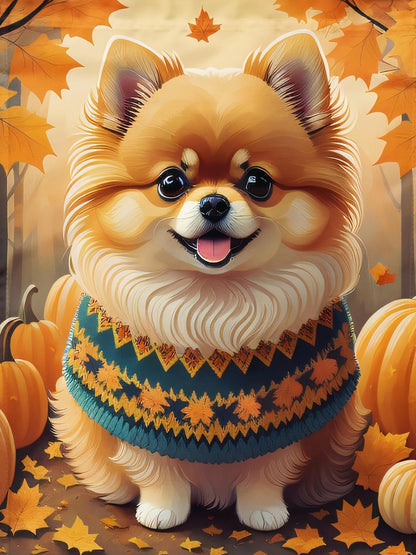 Pomeranian Dog | Diamond Painting