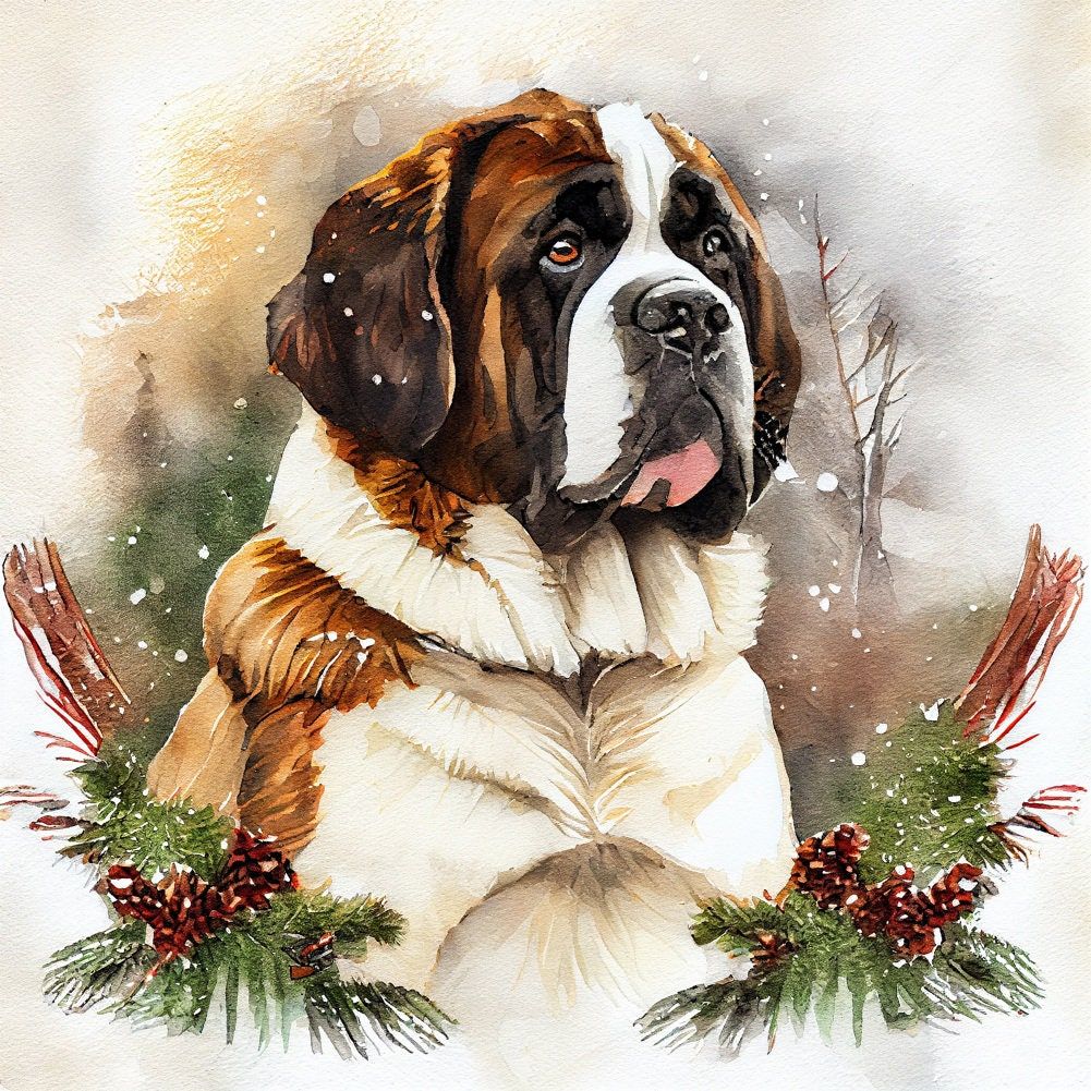 Saint Bernard Dog | Diamond Painting