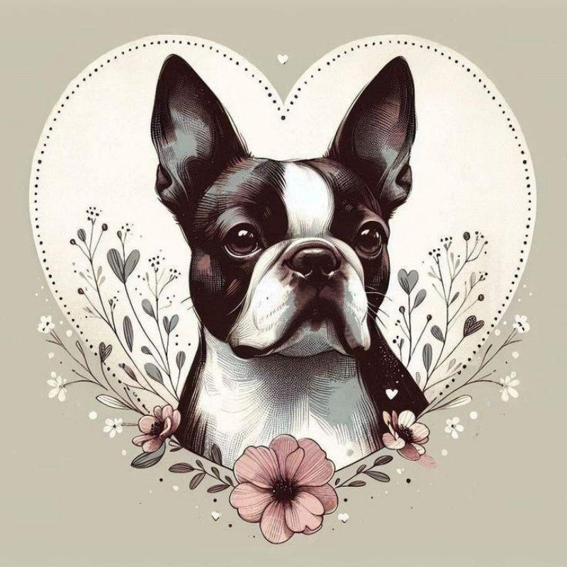 Boston Terrier Dog | Diamond Painting