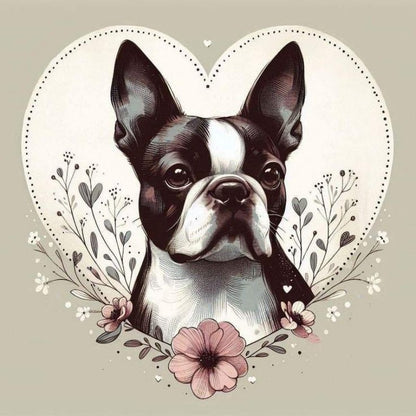 Boston Terrier Dog | Diamond Painting
