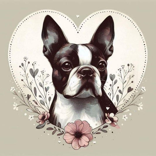 Boston Terrier Dog | Diamond Painting