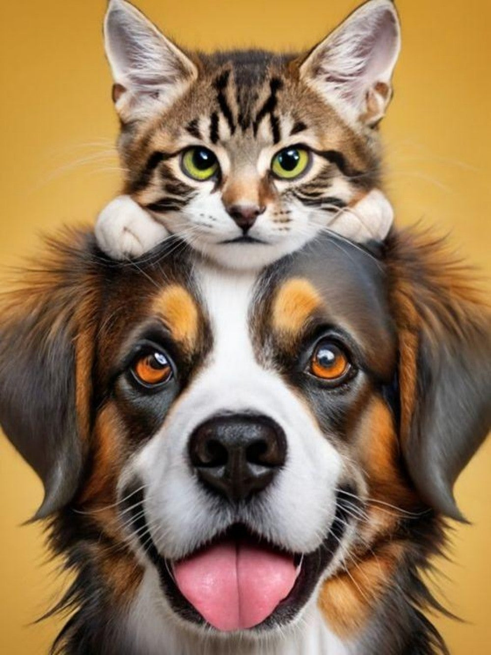 Cat and Dog | Diamond Painting