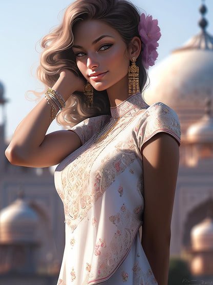 Beautiful Girl | Diamond Painting