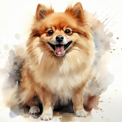 Pomeranian Dog | Diamond Painting