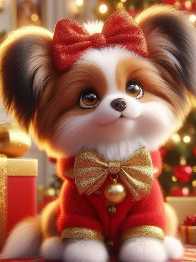 Christmas Dog | Diamond Painting