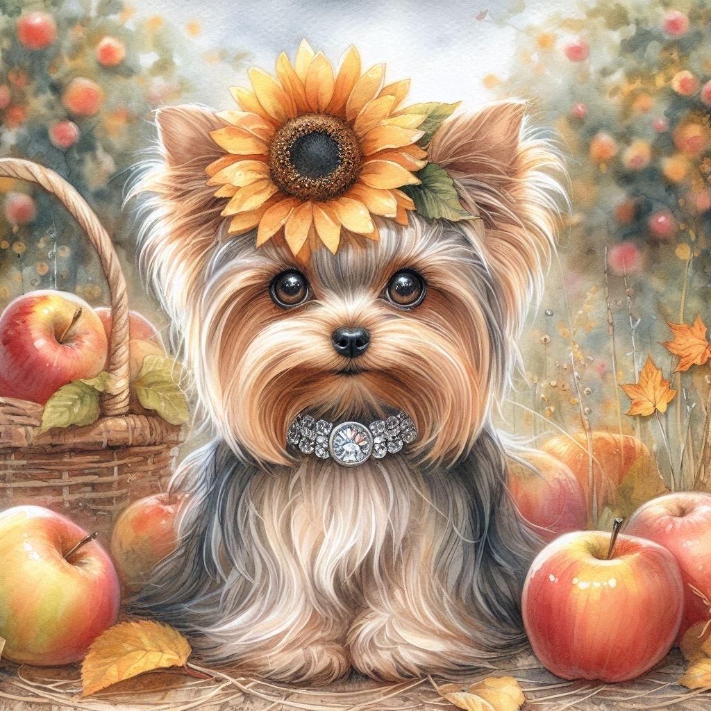 Dog Yorkie | Diamond Painting