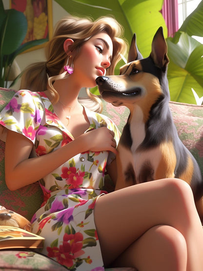 Beautiful Girl | Diamond Painting