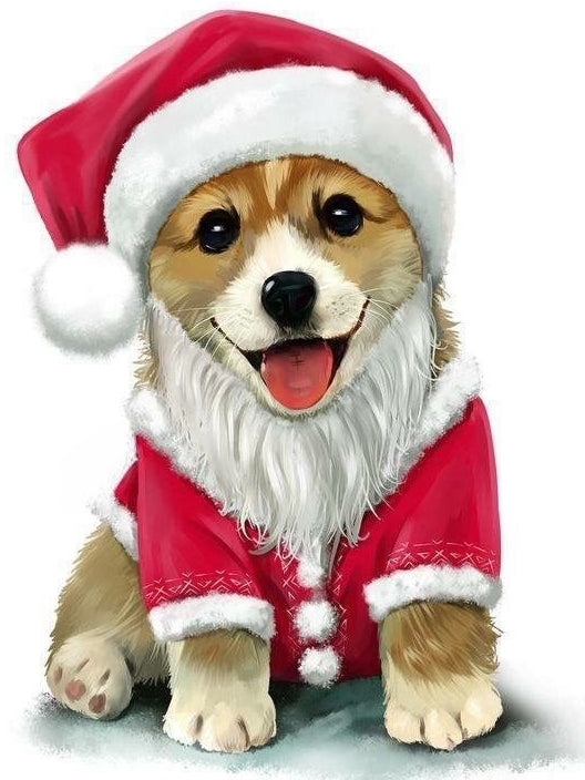 Christmas Dog | Diamond Painting