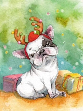 Christmas Dog | Diamond Painting