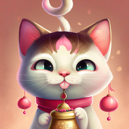 Bell Cat | Diamond Painting
