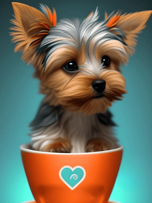 Dog Yorkie | Diamond Painting