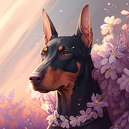 Dog Doberman | Diamond Painting