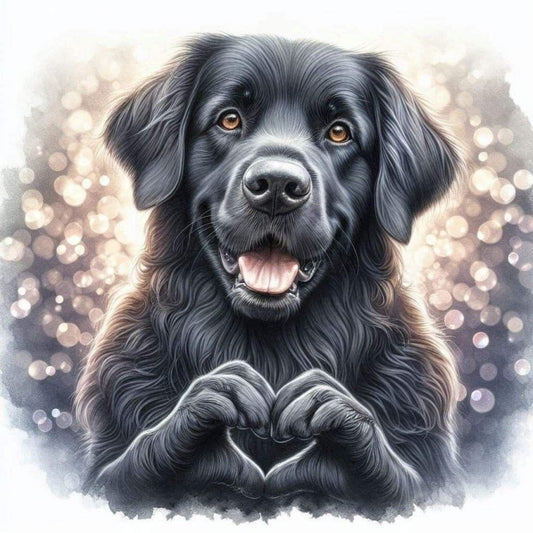Black Labrador Dog | Diamond Painting