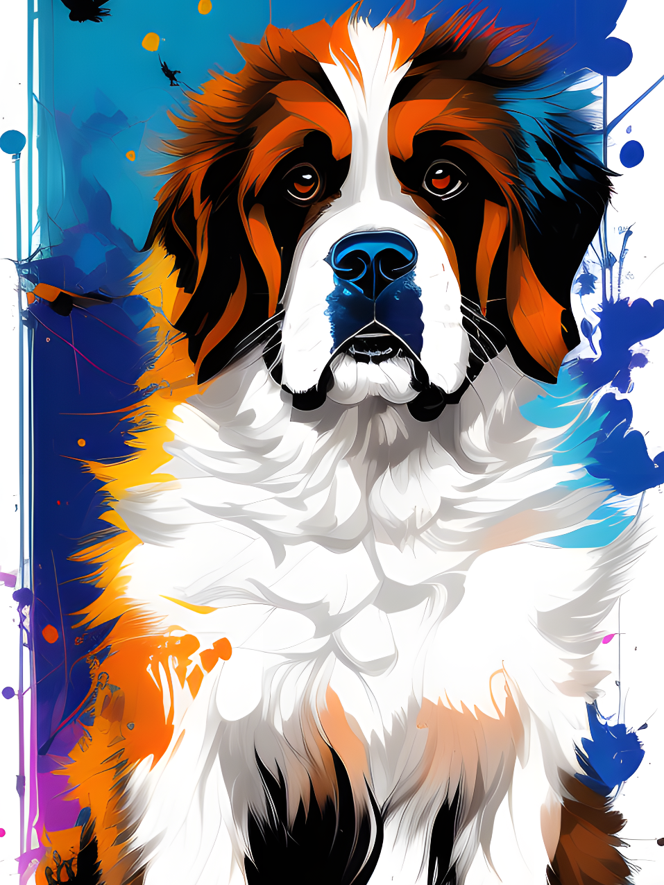 Saint Bernard Dog | Diamond Painting