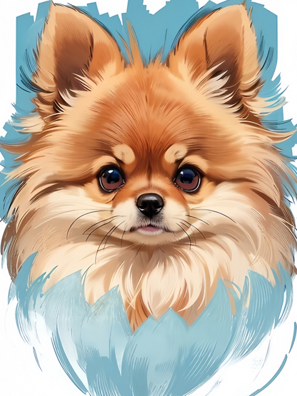 Pomeranian Dog | Diamond Painting