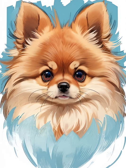 Pomeranian Dog | Diamond Painting