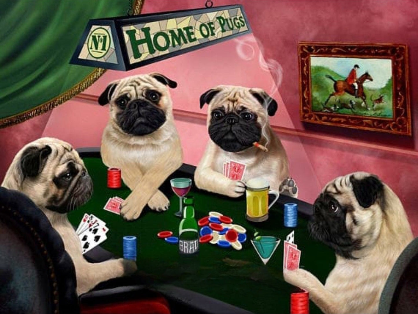 Playing Poker Dog | Diamond Painting