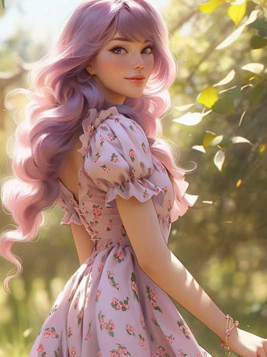 Beautiful Girl | Diamond Painting