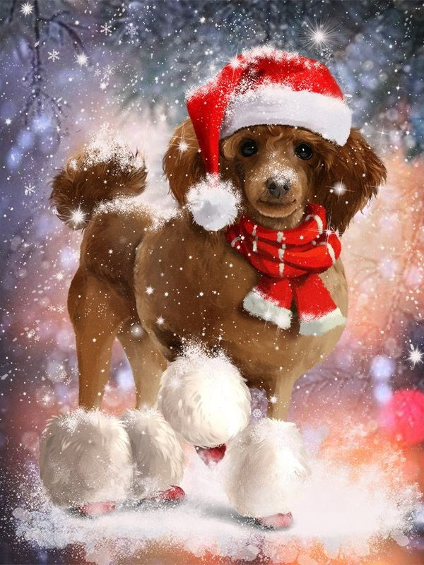 Christmas Dog | Diamond Painting