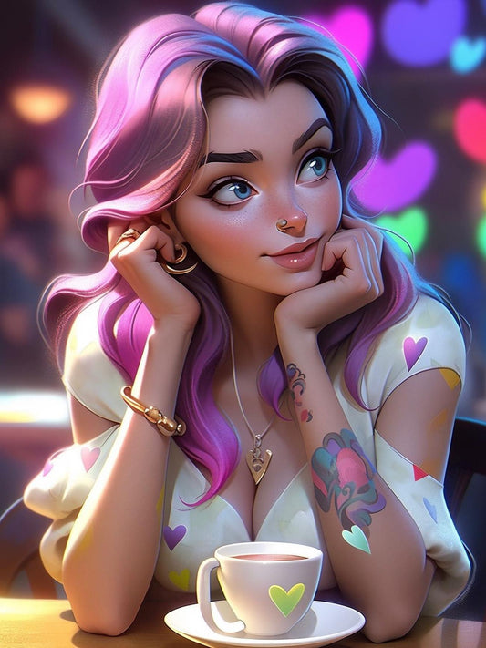 Beautiful Girl | Diamond Painting
