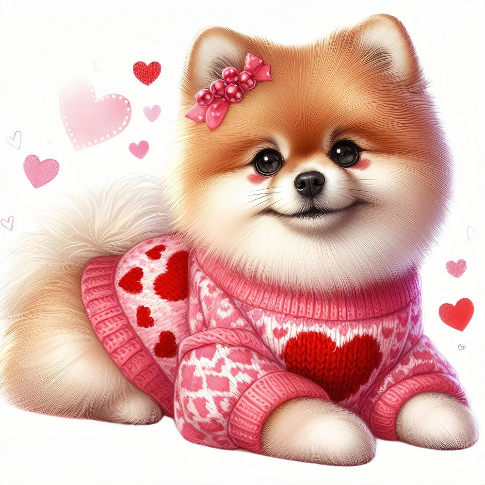 Pomeranian Dog | Diamond Painting