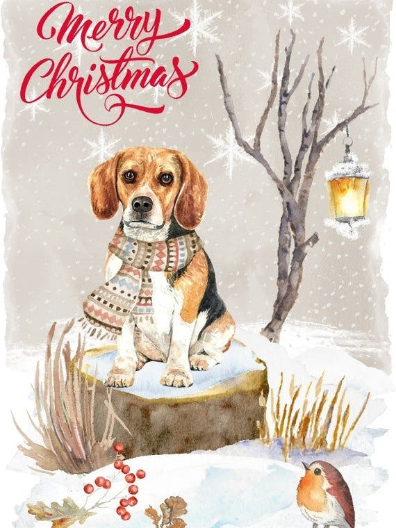 Christmas Dog | Diamond Painting