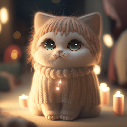 Midnight Cat | Diamond Painting