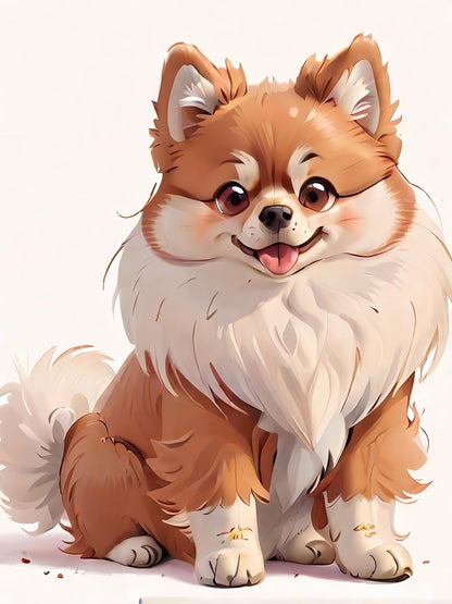 Pomeranian Dog | Diamond Painting