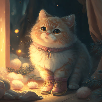 Midnight Cat | Diamond Painting