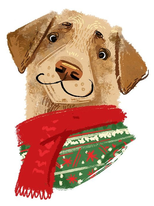 Christmas Dog | Diamond Painting