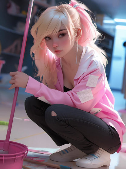 Beautiful Girl | Diamond Painting