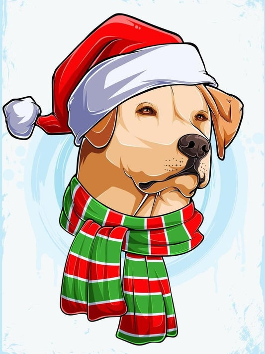 Christmas Dog | Diamond Painting