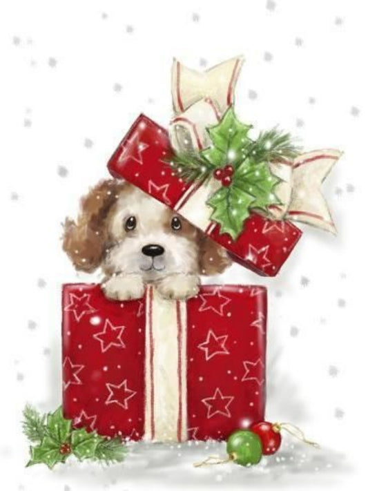 Christmas Dog | Diamond Painting