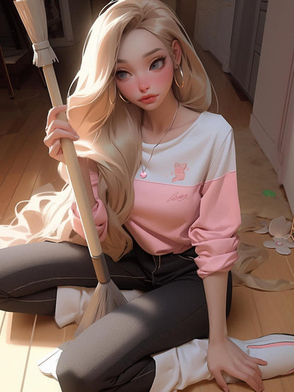 Beautiful Girl | Diamond Painting