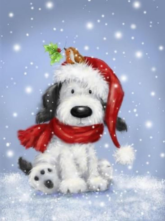 Christmas Dog | Diamond Painting