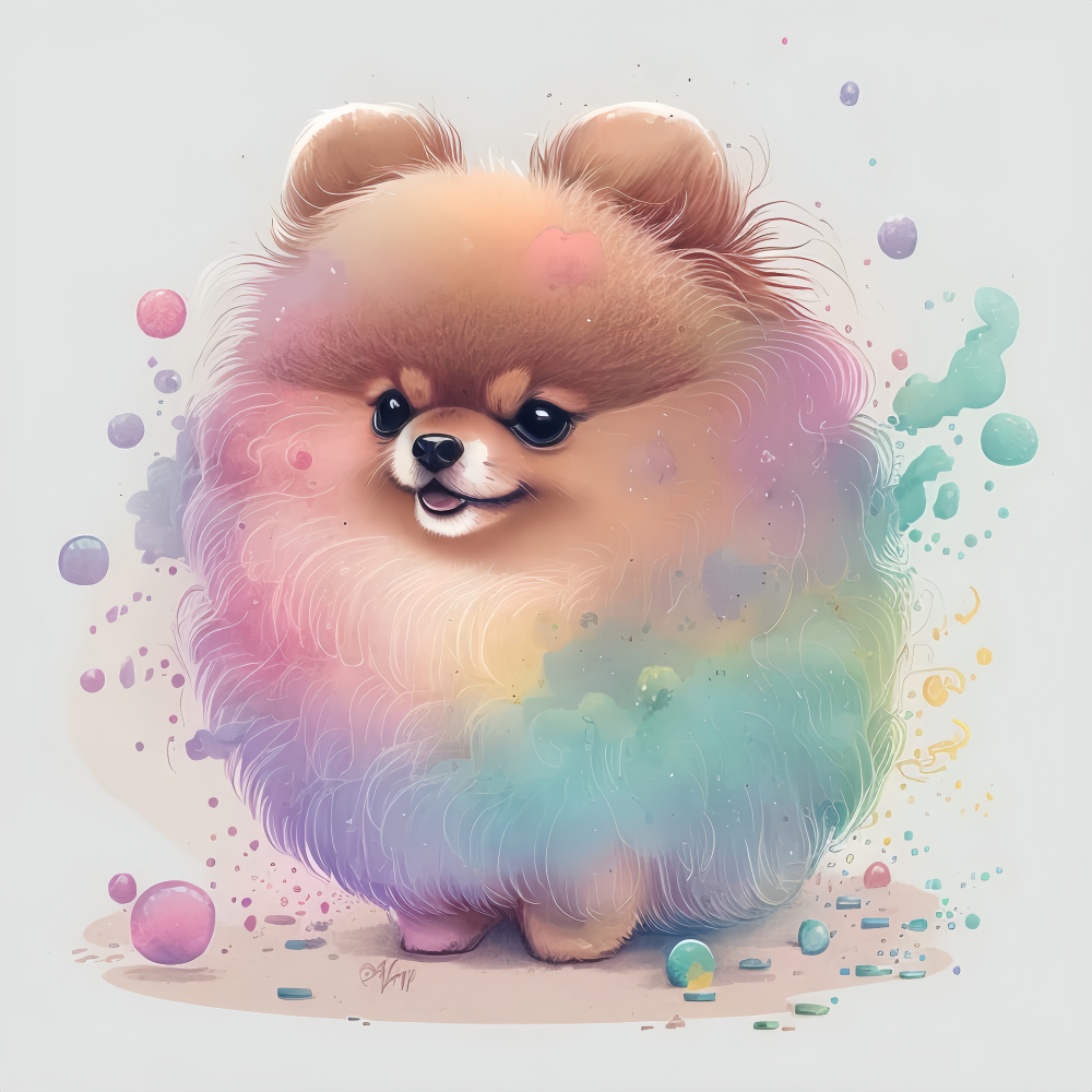 Pomeranian Dog | Diamond Painting