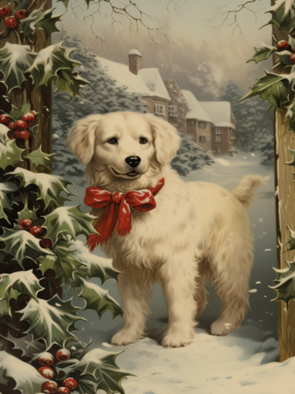 Christmas Dog | Diamond Painting