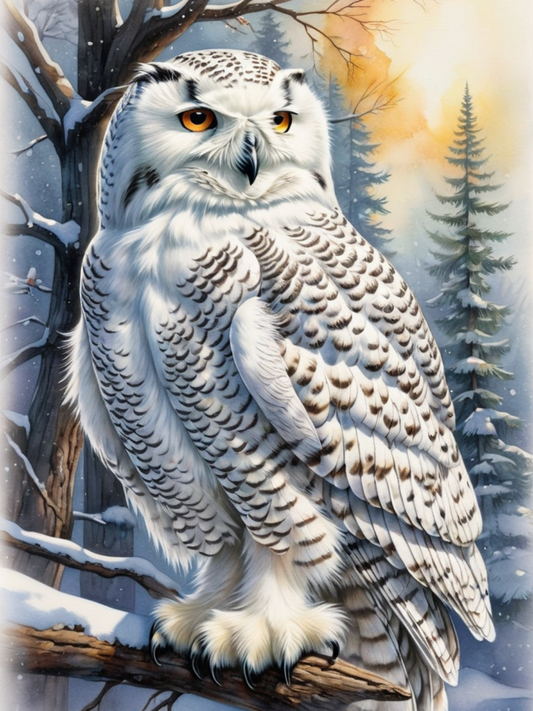 Snowy owl (White Owl) | Diamond Painting