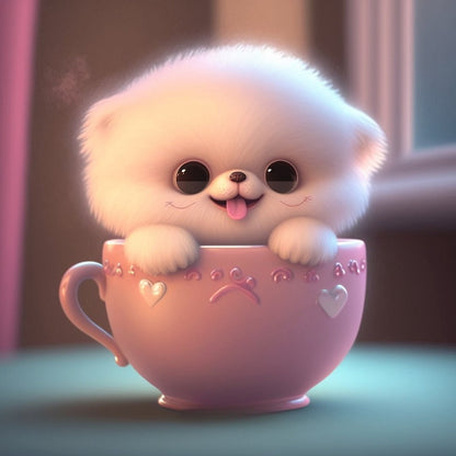 Pomeranian Dog | Diamond Painting