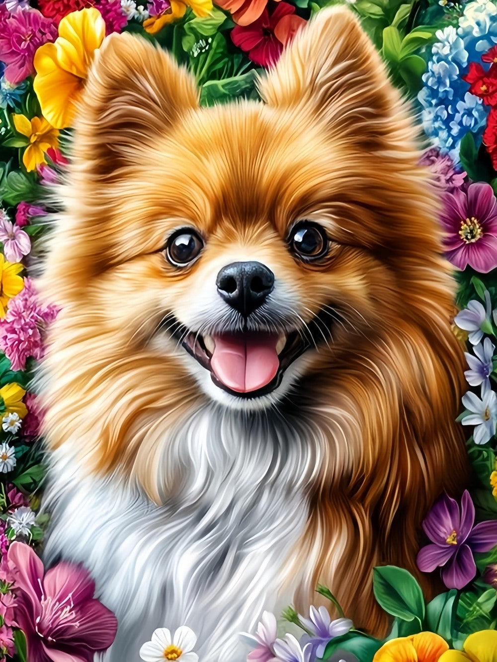 Pomeranian Dog | Diamond Painting