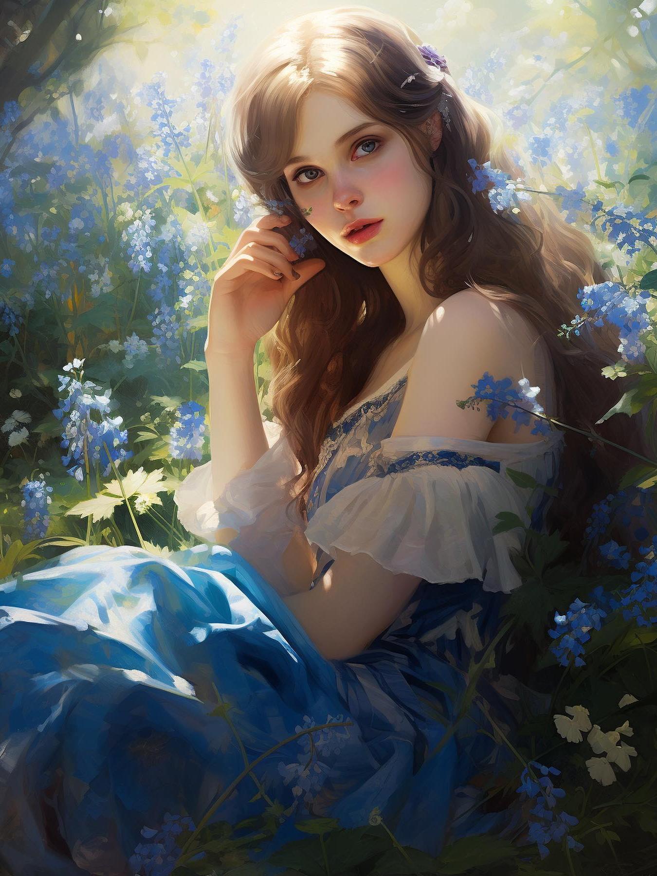 Beautiful Girl | Diamond Painting