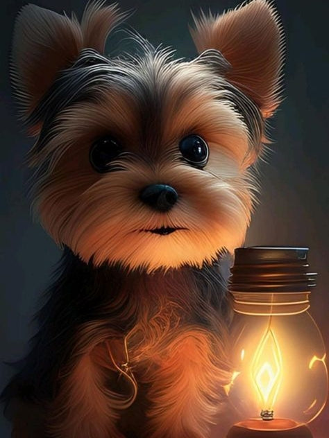 Dog Yorkie | Diamond Painting